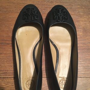 Tory Burch Black Flats Size 8